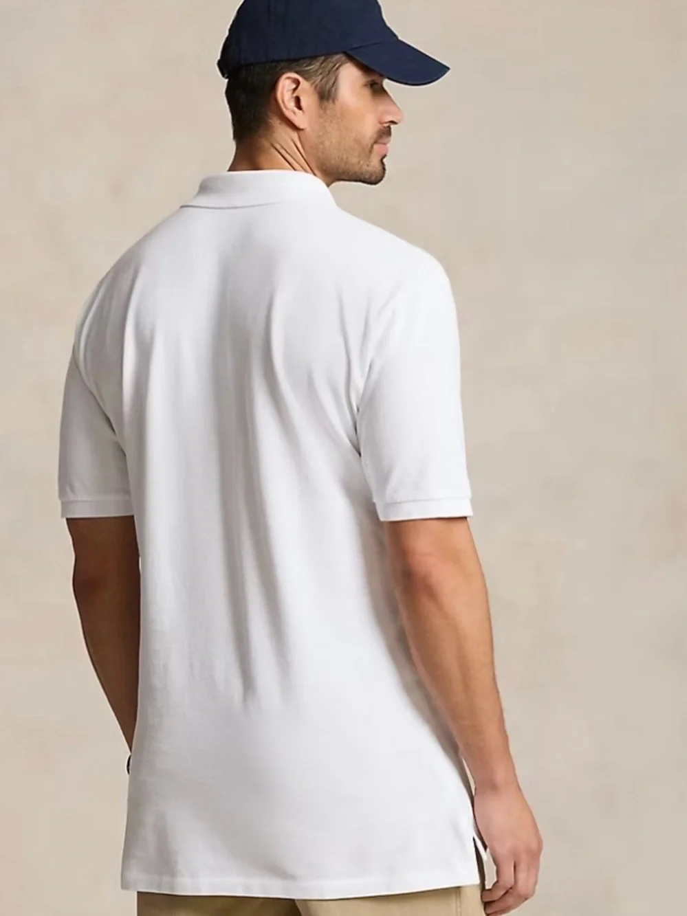 POLO The Iconic Polo Shirt Big & Tall, white and navy